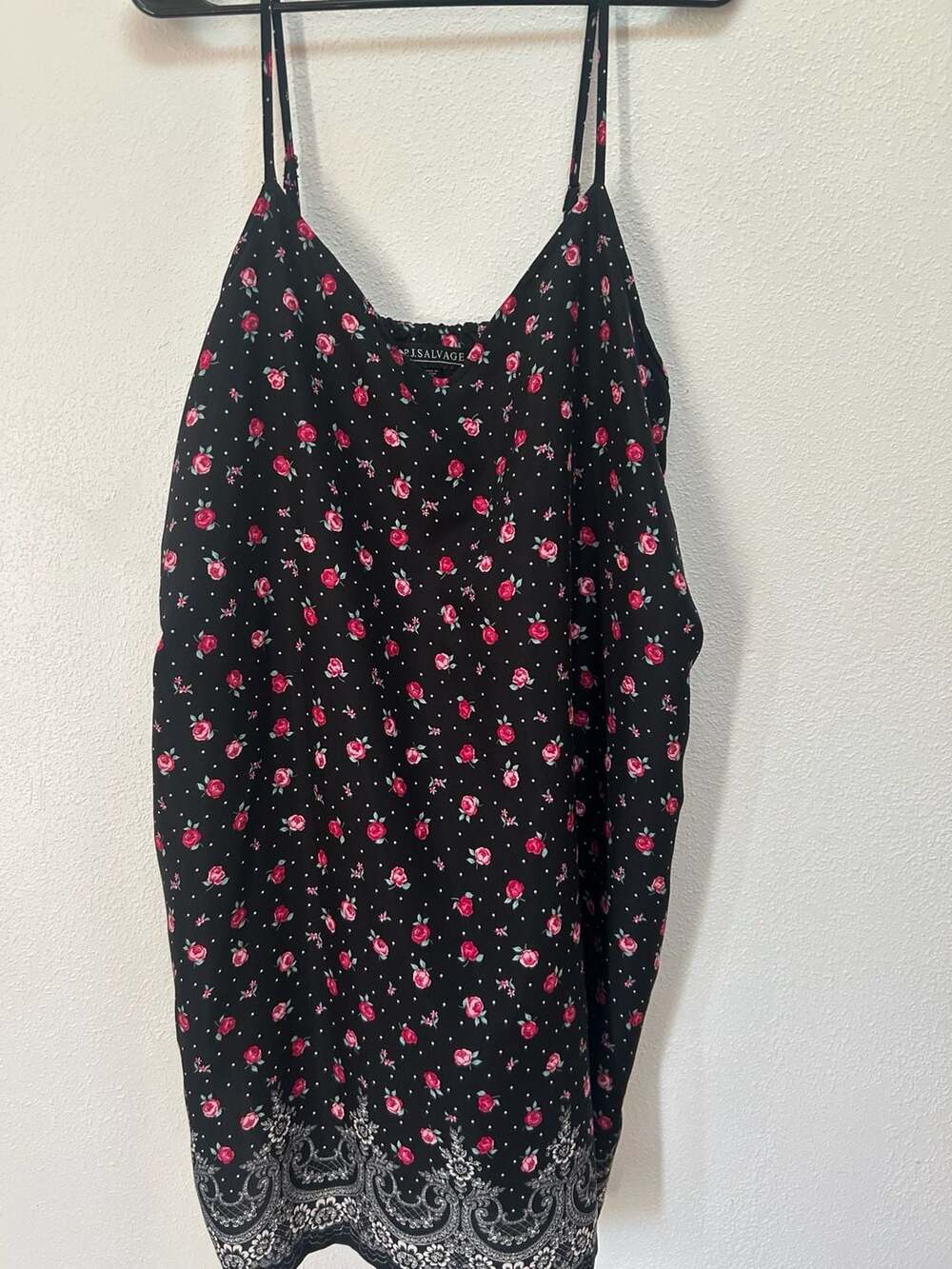 P.J. Salvage Women's Floral Print Spaghetti Strap Chemise Sleep Dress